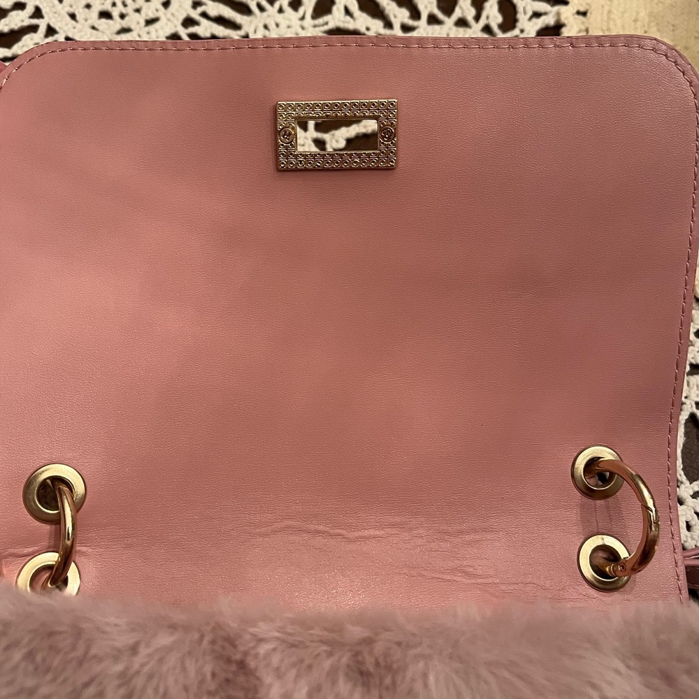 💖Pia Rossini “Hepburn” Faux-Fur Crossbody 
    Bag💖 - Picture 8 of 16